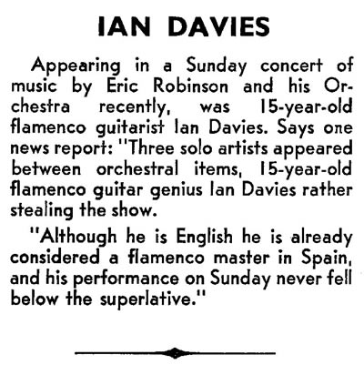 Ian Davies with Eric Robinson BMG December 1969