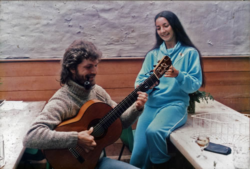 Ian Davies at Prussia Cove Guitar Seminar in late 1980s