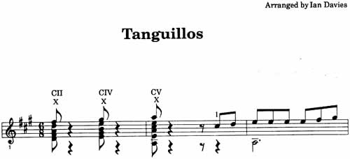 Tanguillos Title by Ian Davies