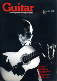 Paco Pe�a on cover of Guitar Magazine September 1972